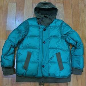 sacai 20AW Ten c (テンシーコラボ) Down Jacket size2(48)グリーン/ダウンジャケット/ナイロン/20-02317M サカイ