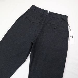 UNIQLO +J JIL SANDER ユニクロ ジルサンダー コラボパンツ 321-445851 ウールブレンドタックパンツ グレー W73cm S相当