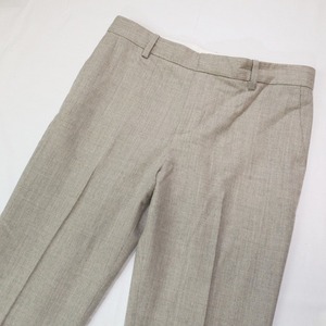POLO RALPH LAUREN Polo Ralph Lauren wool strut pants tapered Silhouette slacks beige gray lady's 4 L corresponding 