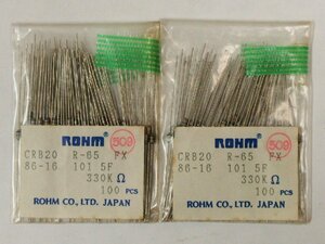 Rohm/ローム CRB20 Metal film resistor 330KΩ ±1％ カラーコード：橙橙黒橙茶 約176pcs 未検査品