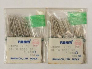 Rohm/ローム CRB20 Metal film resistor 3.90KΩ ±1％ カラーコード：橙白黒茶茶 約193pcs 未検査品