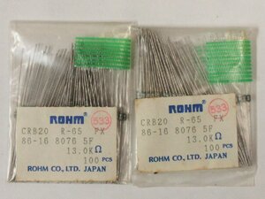 Rohm/ ROME CRB20 Metal film resistor 13.0KΩ ±1% color code : tea orange black red tea approximately 194pcs not yet inspection goods 