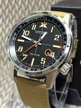 新品 腕時計 正規品 シチズン CITIZEN Eco-Drive エコドライブ 10気圧防水 カレンダー アナログ腕時計 ナイロンベルト メンズ プレゼント_画像2