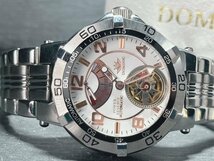 新品 DOMINIC ドミニク 正規品 機械式 自動巻き メカニカル 腕時計 パワーリザーブ パイロットギミック コレクション ピンクゴールド_画像4