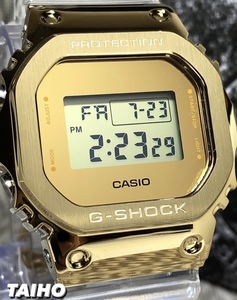 NEWモデル 新品 CASIO カシオ 正規品 G-SHOCK Gショック ジーショック 腕時計 防水 ２０気圧防水 多機能腕時計 ゴールドメタル スケルトン