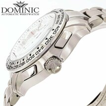 【1円】【限定モデル】DOMINIC ドミニク 腕時計メンズ自動巻きホワイトビジネス隠しからくりギミック搭載誕生日記念日プレゼントおすすめ_画像7