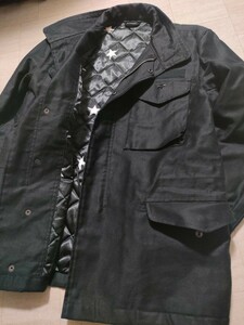 サイズ：S　美品　日本製　SOPHNET.（ソフネット）M-65 FIELD BLOUSON　ミリタリージャケット　黒　中綿入り