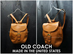 USA製 オールドコーチ グローブレザー リュック バックパック COACH リュックサック デイパック MADE IN THE UNITED STATES アメリカ製