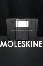 未使用 MOLESKIN ノートブック３冊セット ラージサイズ ハードカバー 横罫２冊 無地/プレーン１冊 モレスキン 手帳 メモ帳 新品 クラシック_画像1