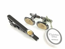 クリスチャン・ディオール　Christian Dior　ヴィンテージ　ネクタイピン　カフス　セット　ゴールドカラー×シルバーカラー　YMA-1146　_画像1