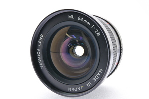 YASHICA LENS ML 24mm F2.8 Y/Cマウント ヤシカ MF一眼用レンズ 広角単焦点