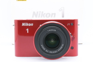 Nikon 1 J1 + 19-30mm F3.5-5.6VR レッド ニコン ミラーレスデジタル一眼 ズームレンズ 箱付