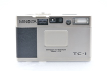 MINOLTA TC-1 / G-ROKKOR 28mm F3.5 ミノルタ コンパクトフィルムカメラ 箱付 フルセット 難あり_画像3