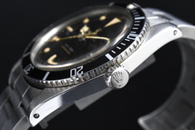 超希少 ROLEX SUBMARINER Ref：5508 ロレックス サブマリーナ ガードレス ミラーダイヤル トリチウム 1951年製■18607_画像5