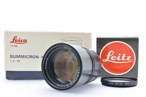 美品 Leica LEITZ SUMMICRON-M 90mm F2 3rd 第3世代 ブラック Mマウント ライカ ズミクロン