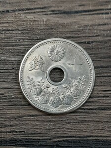 アンティーク古銭 大正14年 10銭白銅貨 TS101208