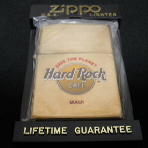 ◎Zippo ハードロックカフェ Hard Rock CAFE [ MAUI ]ゴールド未使用の画像1