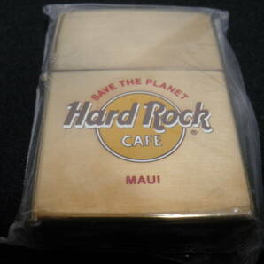 ◎Zippo ハードロックカフェ Hard Rock CAFE [ MAUI ]ゴールド未使用の画像3