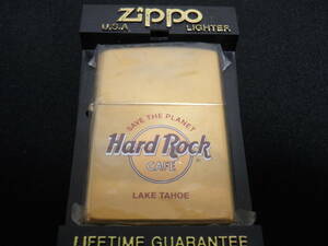 ◎Zippo ハードロックカフェ Hard Rock CAFE [ LAKE TAHOE ]ゴールド未使用