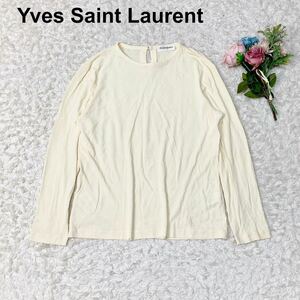 YVESSAINTLAURENT イヴ サンローラン ロゴ トップス ロンT レディース M B122326-102