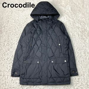 Crocodile クロコダイル 着脱フード ダウンジャケット コート 黒 メンズ B112328-52