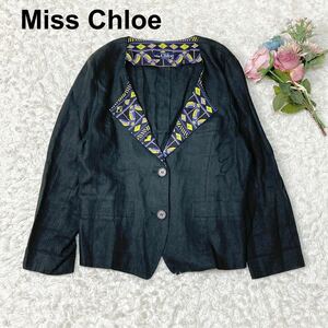 Miss Chloe ミスクロエ ジャケット リネン100% 麻 40 Lサイズ レディース B112328-101