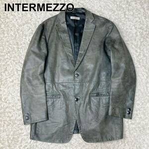 INTERMEZZO インターメッツォ レザージャケット レザーテーラードジャケット オールレザー ラムレザー サイズL B122326-74