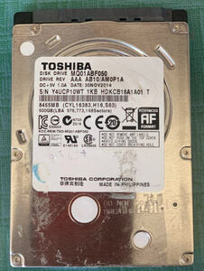 ♪HDD OS導入認証済 LENOVO X220/X230/X240/X100対応＆Dynabook Satellite SATA対応 2.5インチ 500GB　WINDOWS10 認証済 　管理番号B3-01