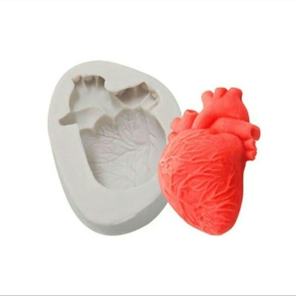 心臓 型 レジン 粘土 石膏 シリコン モールド 人体 ハート 臓器 ミニチュア ハンドメイド