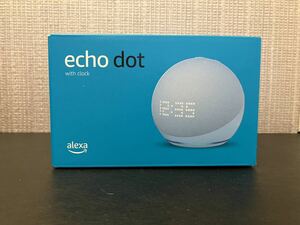 【新品】Echo Dot with clock (エコードットウィズクロック) 第5世代 - 時計付きスマートスピーカー with Alexaクラウドブルー