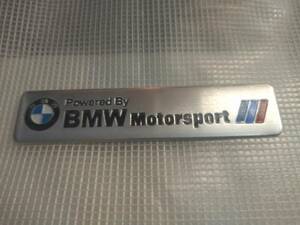 【送料無料】BMW Motorsport エンブレムプレート　横12.1cm×縦2.8cm ⑥ 