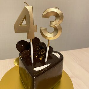 数字【2本】誕生日ロウソク ケーキピック ケーキトッパー 飾り