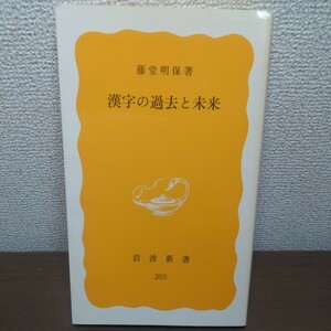 漢字と過去と未来　著／藤堂明保　岩波新書（黄版205）