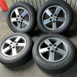 【ラジアル】【4本】【バリ溝】195/65R15 トヨタ 純正 アルミホイール 15×6J ５穴 114.3 +50 TOYO ラジアル ＴＲＡＮＰＡＴＨ MPZの画像1