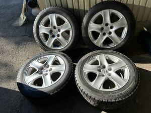 【バリ溝】【イボ付】ホンダ レジェンド　純正　アルミ　235/50R17 １７×８Ｊ　５穴　１２０　＋５５　ダンロップ スタッドレス　ＷＭ０２