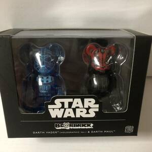 激レア ベアブリック スターウォーズ ダースベイダー & ダースモール BOXセット (BE@RBRICK starwars darth vader(holographic ver.)& maul