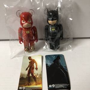 激レア ベアブリック シリーズ47 HERO THE FLASH & batman 表裏シークレットセット(BE@RBRICK フラッシュ バットマン DC comics)