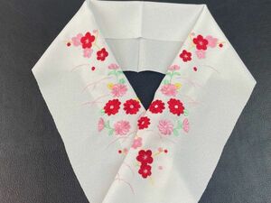 ▼三作▼送料無料　新品即決　刺繍半衿　洗濯OK 　A148