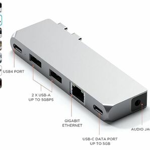 Satechi usb-c ハブ　ミニ　6in2 USB-A イーサネット　音声ジャック