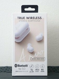 ●BB● 新品 Bluetooth ver5.0 カナル型ワイヤレスイヤホン Q.B-08.2WH ホワイト (管理No-YU)