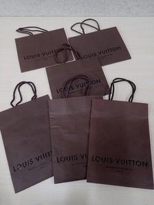 LOUIS VUITTON ルイヴィトン 紙袋 ショッパー　ショップ袋 6枚セット　(管理AZ-107)