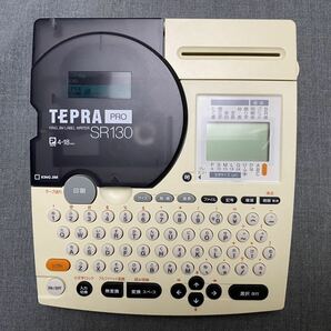 M6211【KING JIM】キングジム ラベルライター SR130 TEPRA PRO テプラ プロ ホワイト 動作品 の画像6