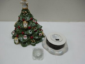 【Villeroy&Boch】　ビレロイボッホ　キャンドルホルダー　クリスマスツリー　陶器　インテリア　置物　SY03-K27★★★