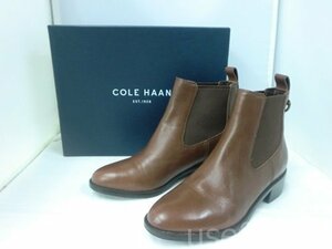 【COLEHAAN】　コールハーン　ショートブーツ　ブラウン系　茶系　レザー　革　W00220　７B表記　SY03-X00