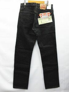 ■ 美品 フラッシャー付き デッドストック LEVI’S リーバイス 501-0658 524刻印 USA 米国 ヴィンテージ 先染め ブラックデニム W32 L34