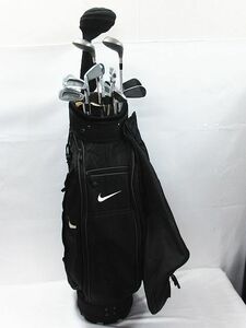 ■ ゴルフ セット NIKE ナイキ キャディバッグ BRIDGESTONE ブリジストン アイアン ウッド mega207 パター Callaway ドライバー 全14点