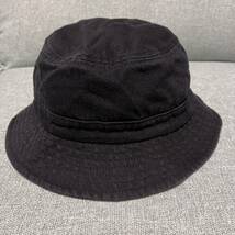 未使用品！バケットハット ブラック 黒 帽子 頭囲約58cm UV 紫外線遮蔽率90％以上_画像1