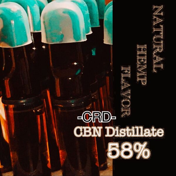 1ml-CRD- NATURAL HEMP FLAVOR CBNブロードスペクトラム ディスティレート58% フルテルペンリキッド