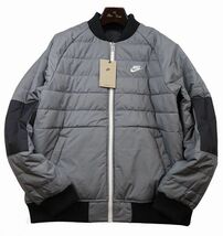 新品 秋冬 NIKE ナイキ リバーシブル 中綿 ジャケット L 黒 Therma-FIT ブルゾン L メンズ 定価18700円_画像7