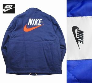 新品 2XLサイズ 秋冬 NIKE NSW Therma-FIT断熱素材 ナイキ 中綿入り コーチジャケット定価18,700円 ネイビー メンズ